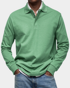 Herren Langarm Poloshirt klassisch und bequem
