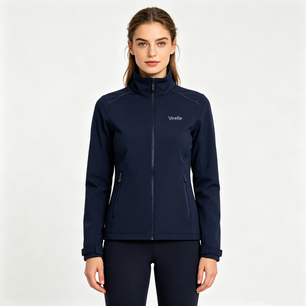Damen Softshelljacke Stehkragen wind- und wasserabweisend