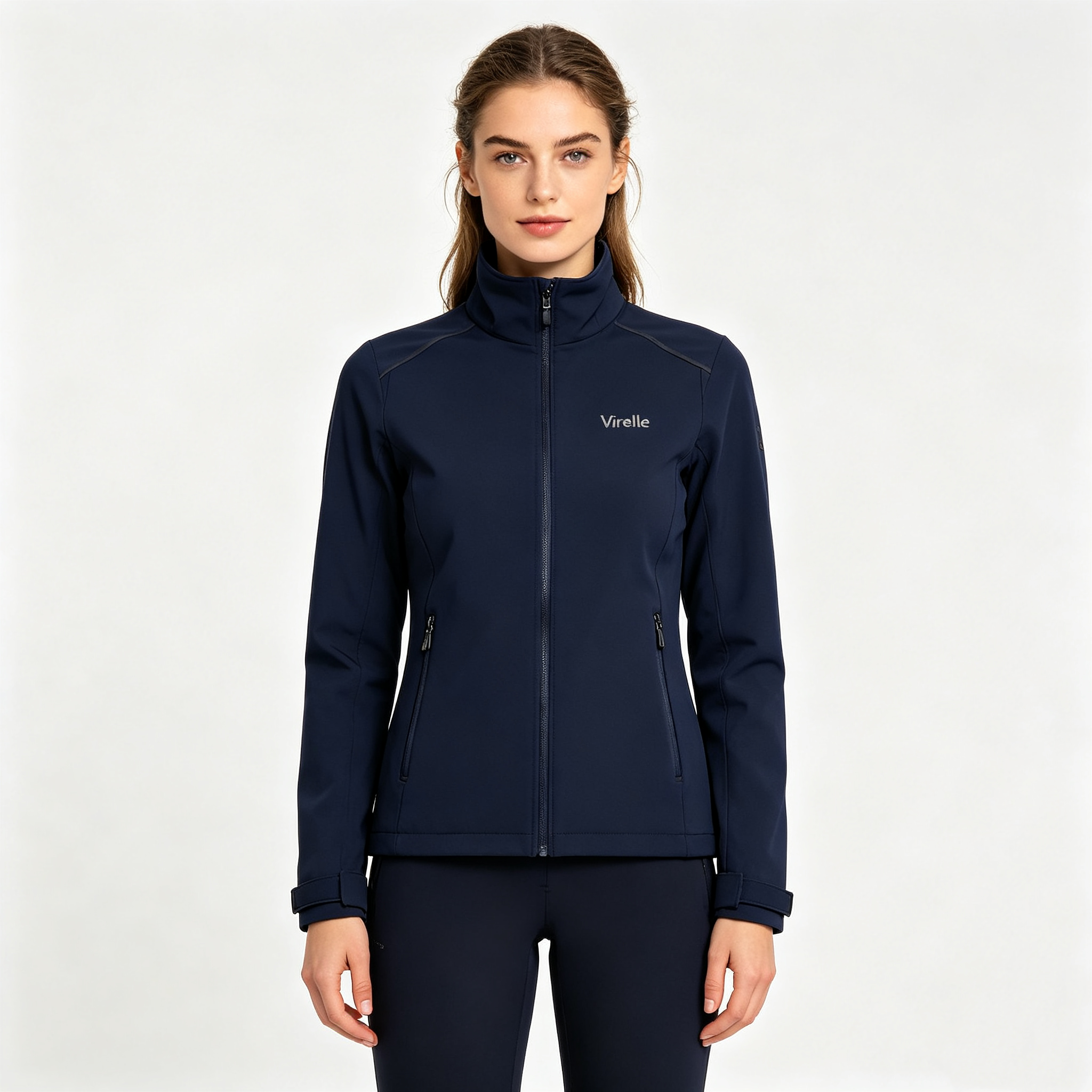Damen Softshelljacke Stehkragen wind- und wasserabweisend