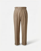 Herren Bundfaltenhose mit Seitenversteller