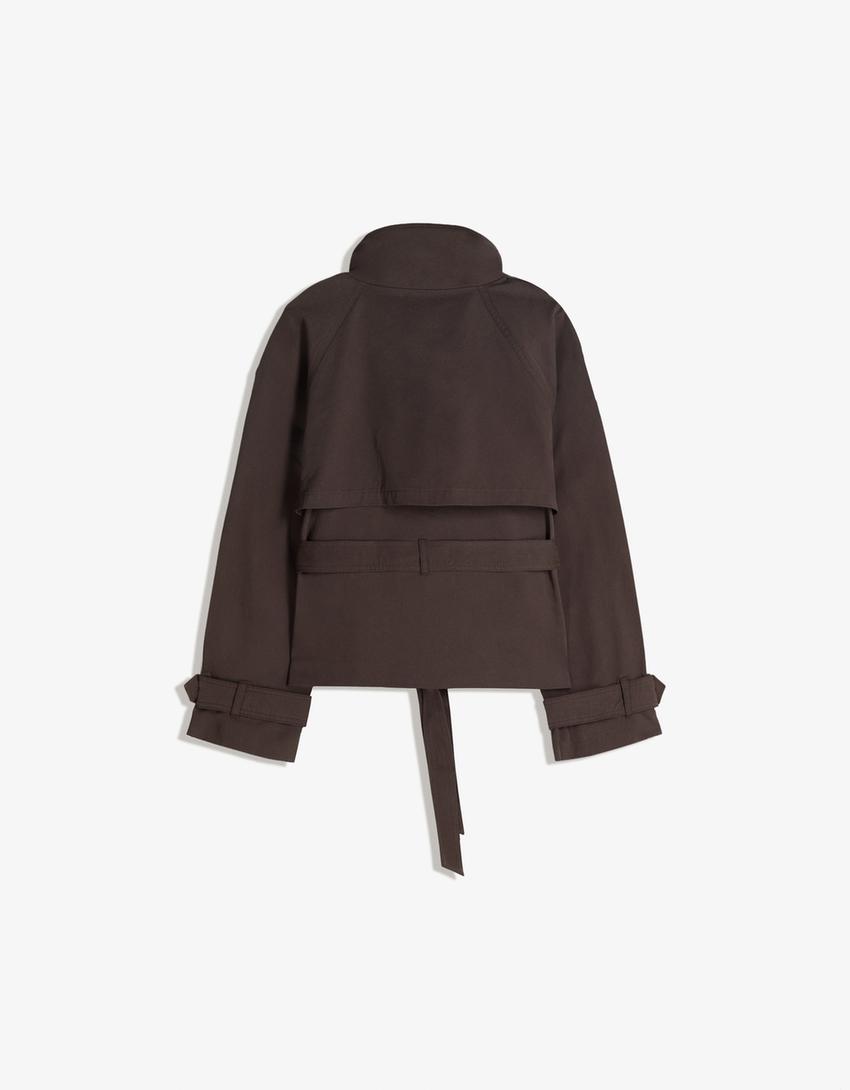 Damen Trenchcoat klassisch mit Gürtel