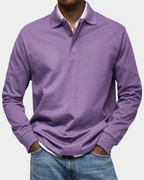 Herren Langarm Poloshirt klassisch und bequem