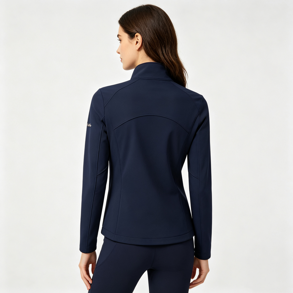 Damen Softshelljacke Stehkragen wind- und wasserabweisend