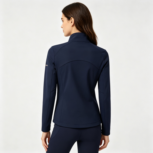 Damen Softshelljacke Stehkragen wind- und wasserabweisend