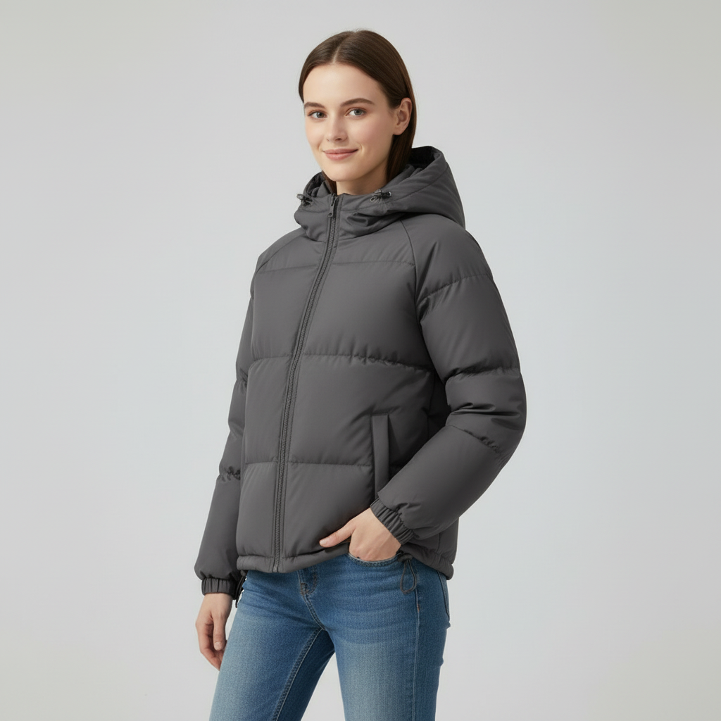 Mariette Damen Winterjacke mit Kapuze
