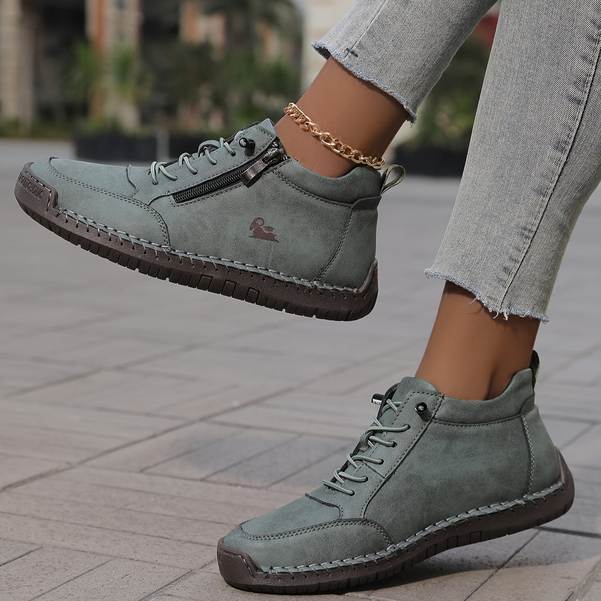 Damen Sneaker mit gepolsterter Sohle