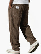Herren Cordhose gerade geschnitten bequem und locker