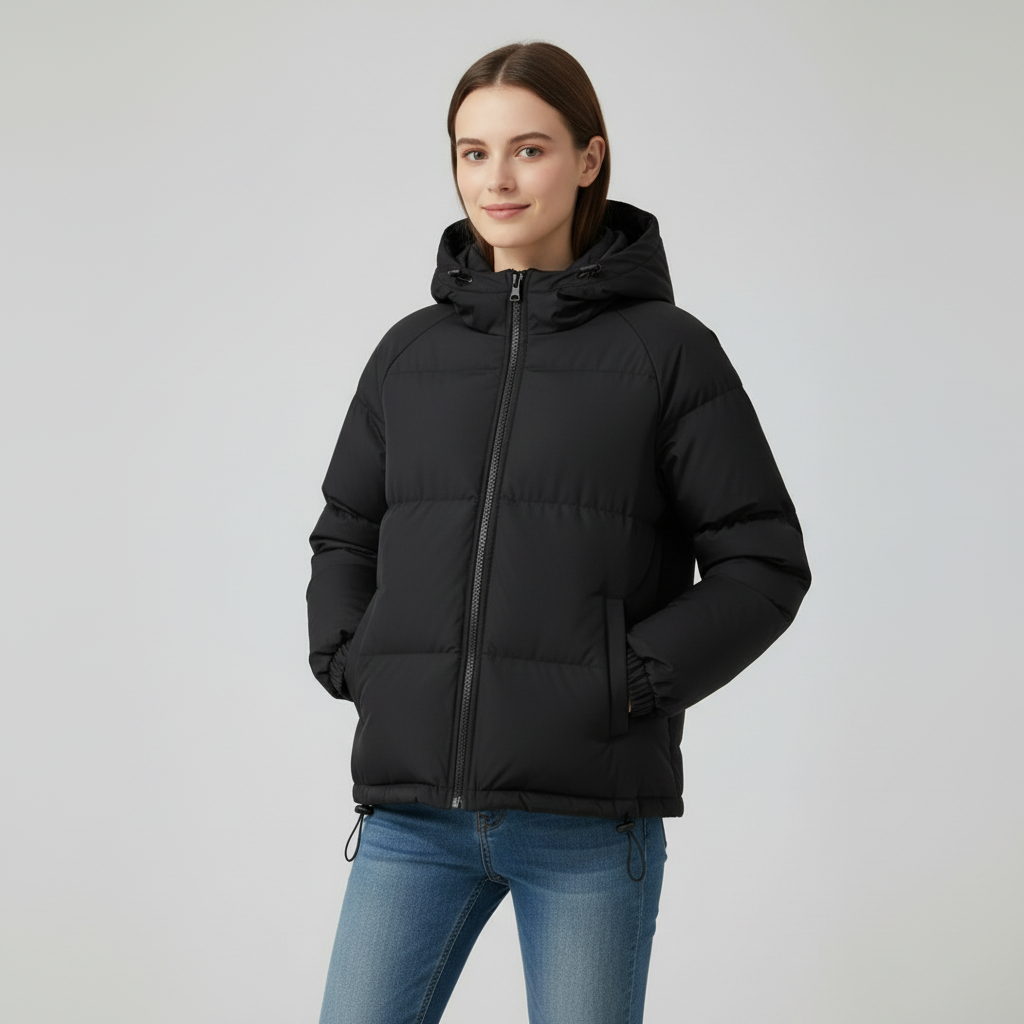 Mariette Damen Winterjacke mit Kapuze