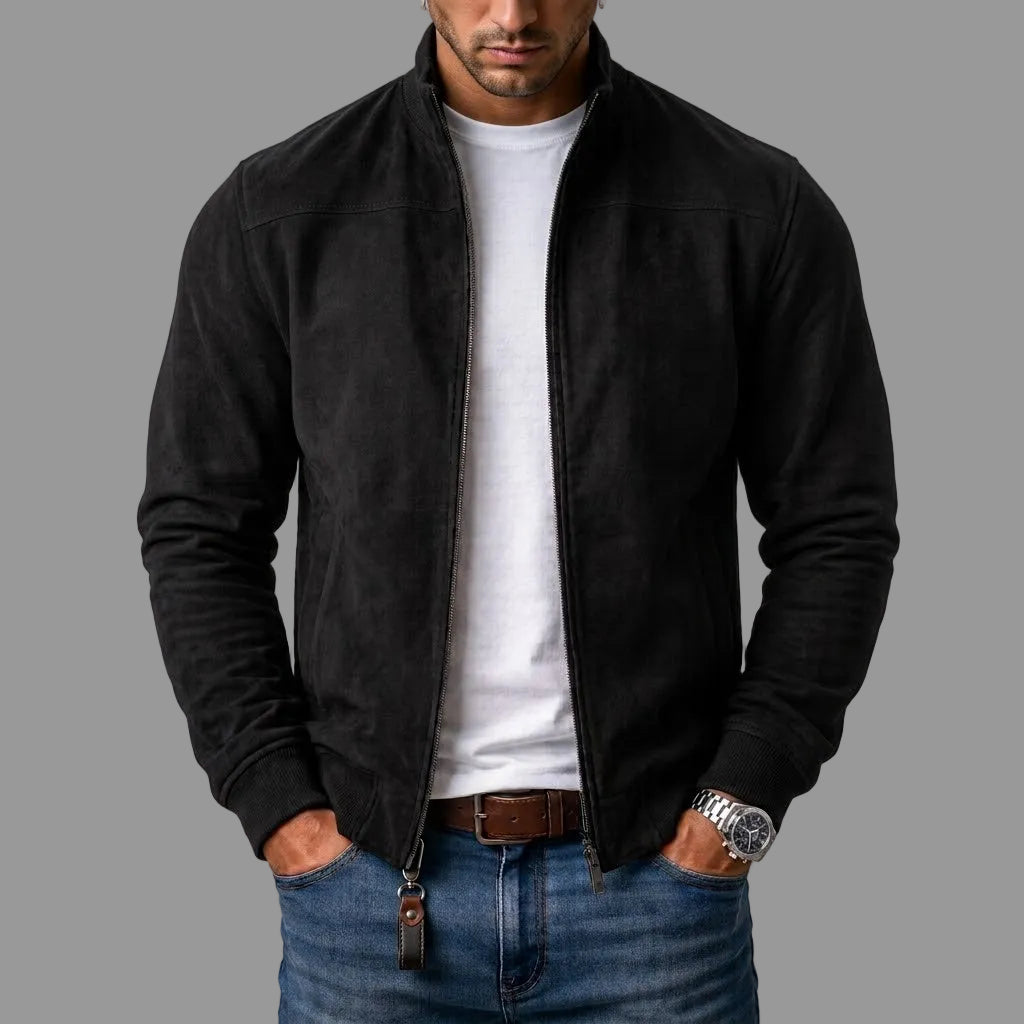 Herren Bomberjacke mit Stehkragen