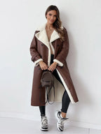 Damen langer Wintermantel