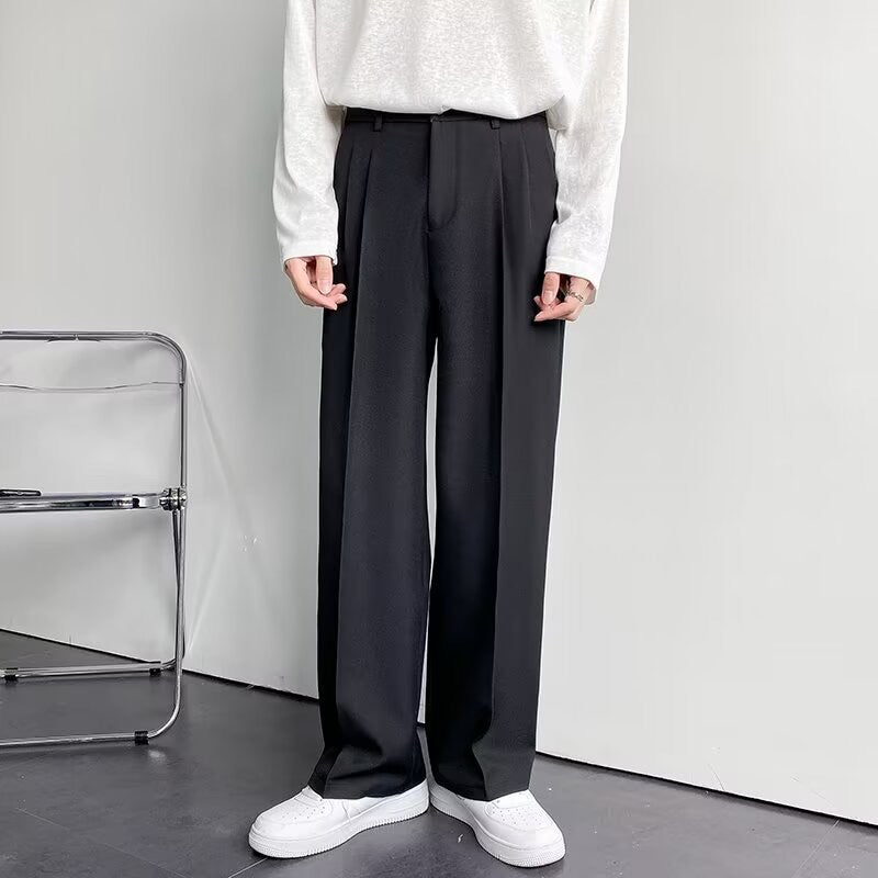 Herren Bundfaltenhose mit geradem Bein