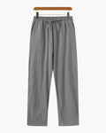 Damen Leinenhose weit mit Kordelzug