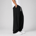 Herren Jogginghose mit weitem Bein und Kordelzug