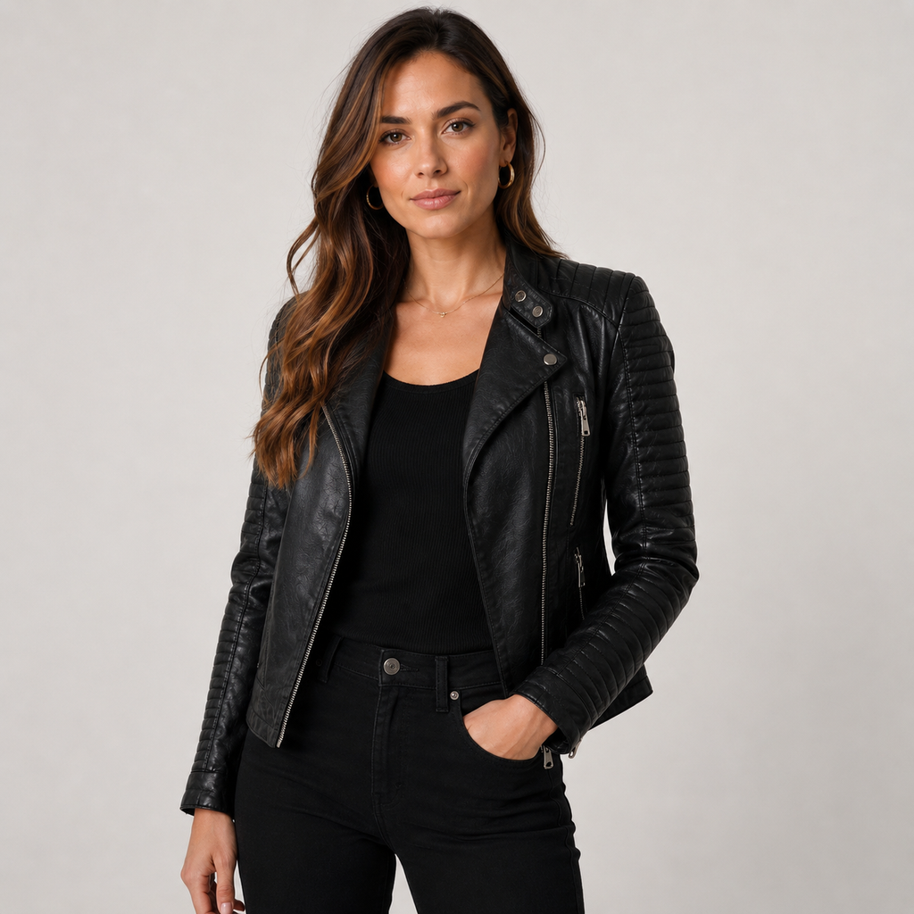 Damen Lederjacke klassisch und vielseitig