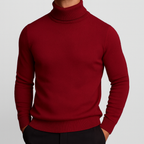 Herren Rollkragenpullover im Feinstrick