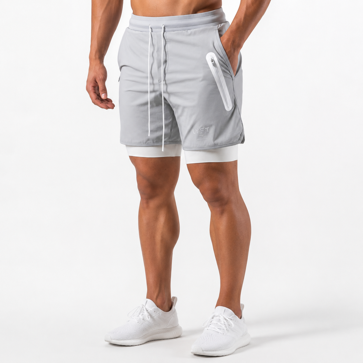 Herren Trainingsshorts mit Kompressionsfutter