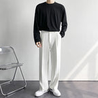 Herren Bundfaltenhose mit geradem Bein
