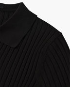 Herren Strickpoloshirt mit kurzen Ärmeln