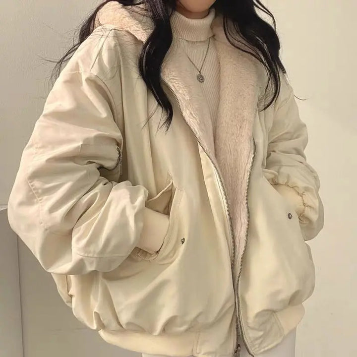 Damen Winterjacke im Bomber-Schnitt