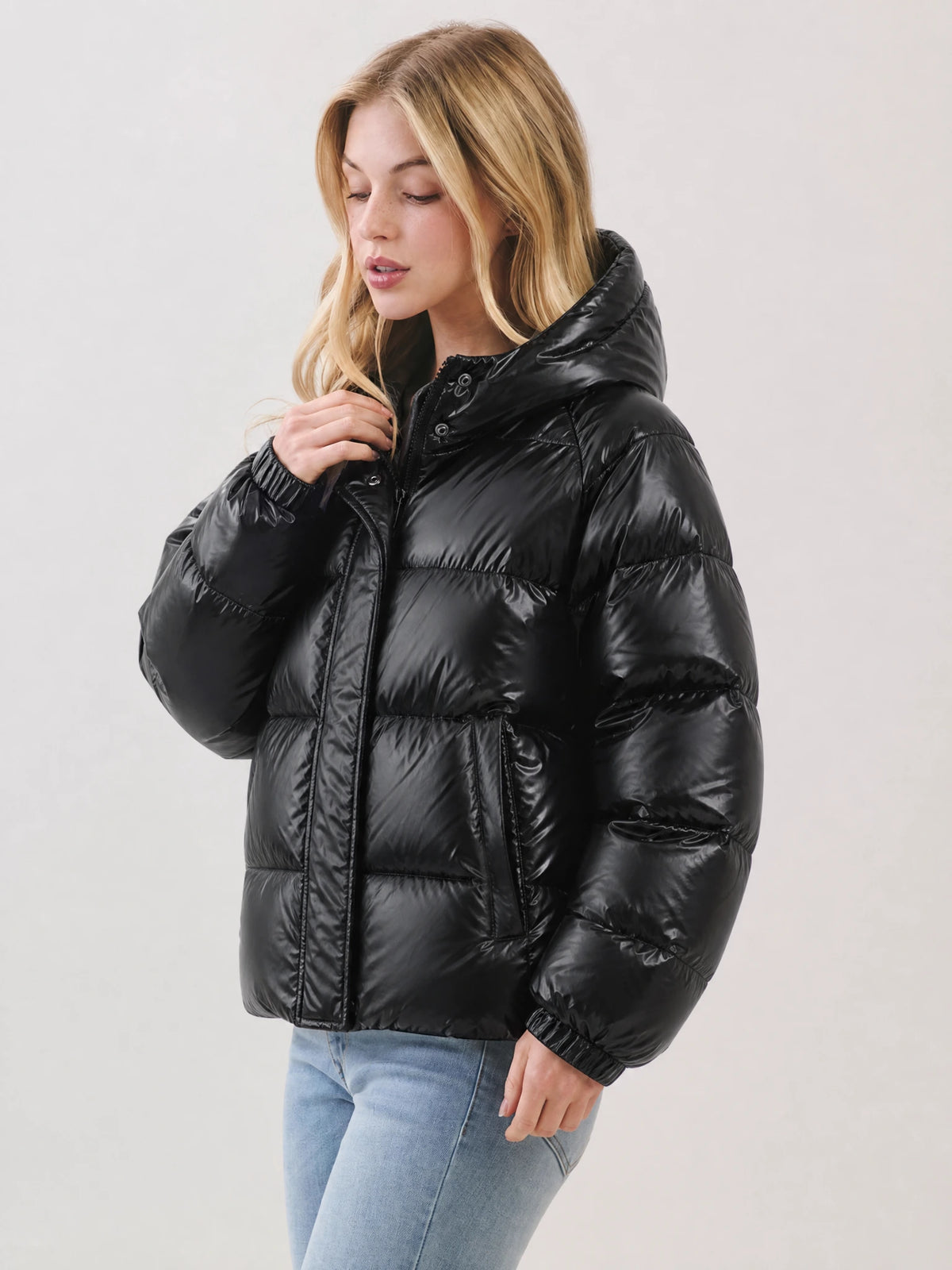 Damenjacke Pufferjacke Leichte Isolierung Slim Fit Modern