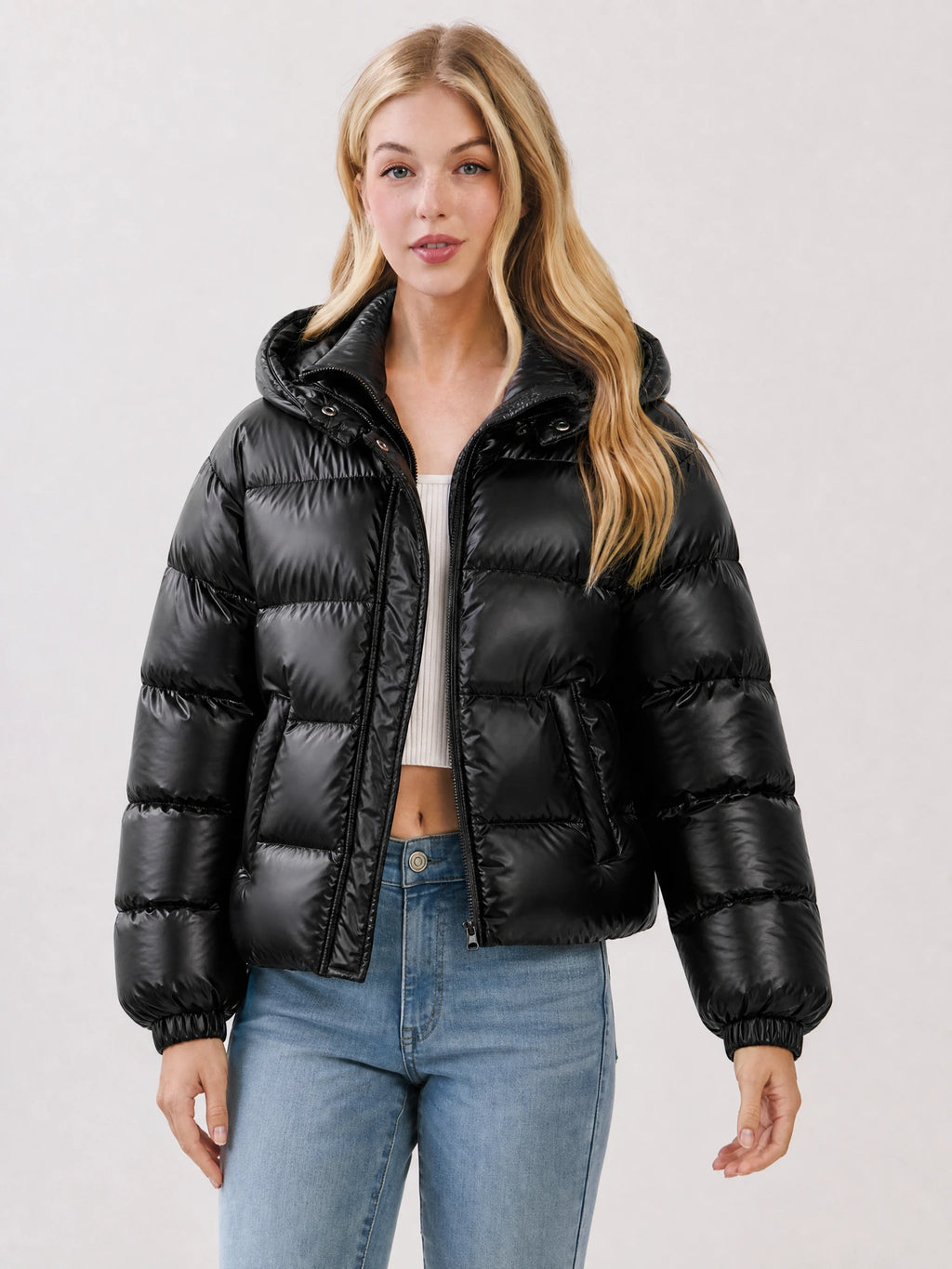 Damenjacke Pufferjacke Leichte Isolierung Slim Fit Modern