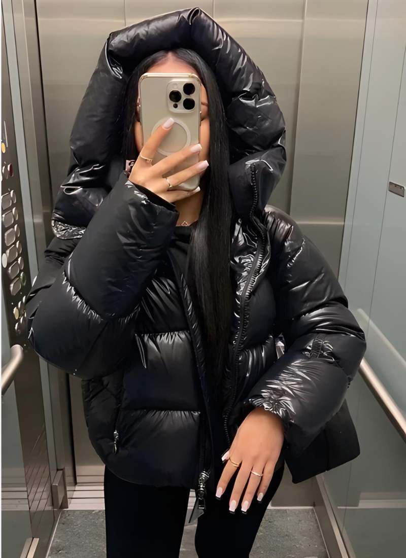 Damenjacke Pufferjacke Leichte Isolierung Slim Fit Modern