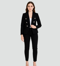 Damen Hosenanzug mit zweireihigem Blazer