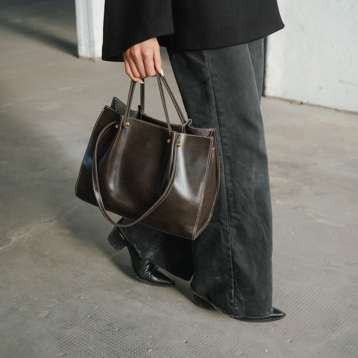 Damen Shopper mit Reissverschluss