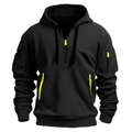 Herren Kapuzenhoodie mit Reissverschlusstaschen