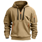 Herren Kapuzenhoodie mit Reissverschlusstaschen