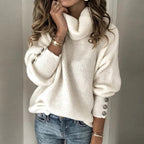 Damen leichter Rollkragenpullover