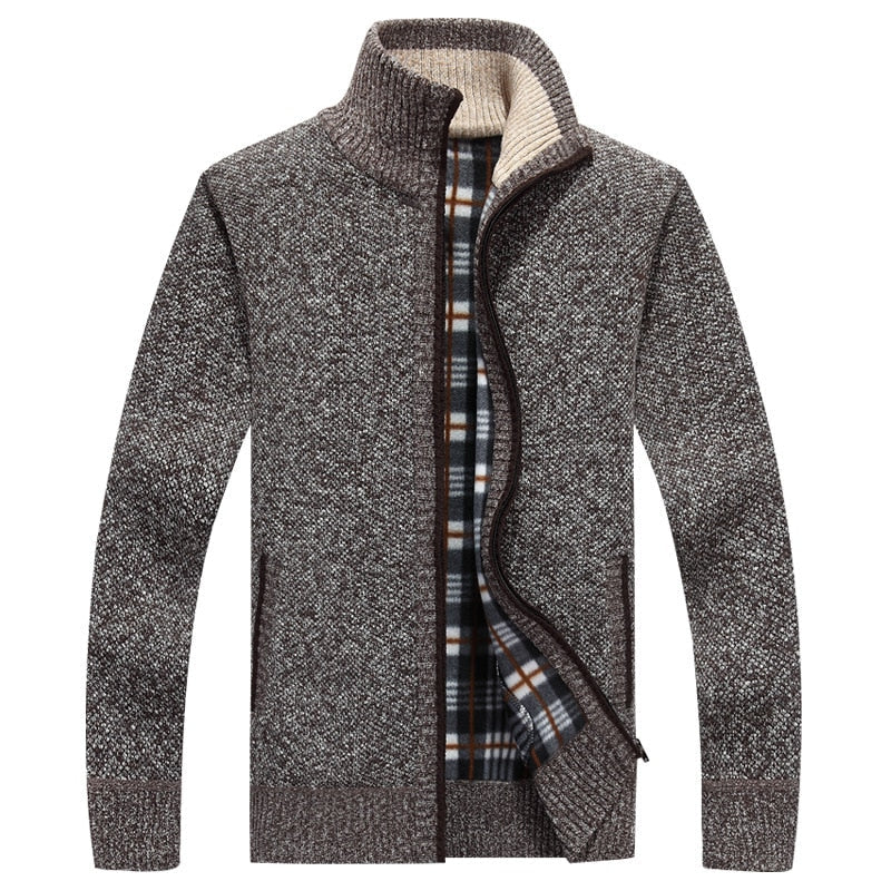 Herren warmer Strickpullover für kalte Tage