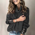 Damen leichter Rollkragenpullover