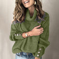 Damen leichter Rollkragenpullover