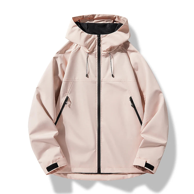 Herren Softshelljacke mit Kapuze und Reissverschluss
