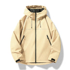 Herren Softshelljacke mit Kapuze und Reissverschluss