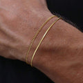 Herren Armband 2er Set aus Edelstahl