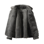 Herren Aviatorjacke mit Fellkragen