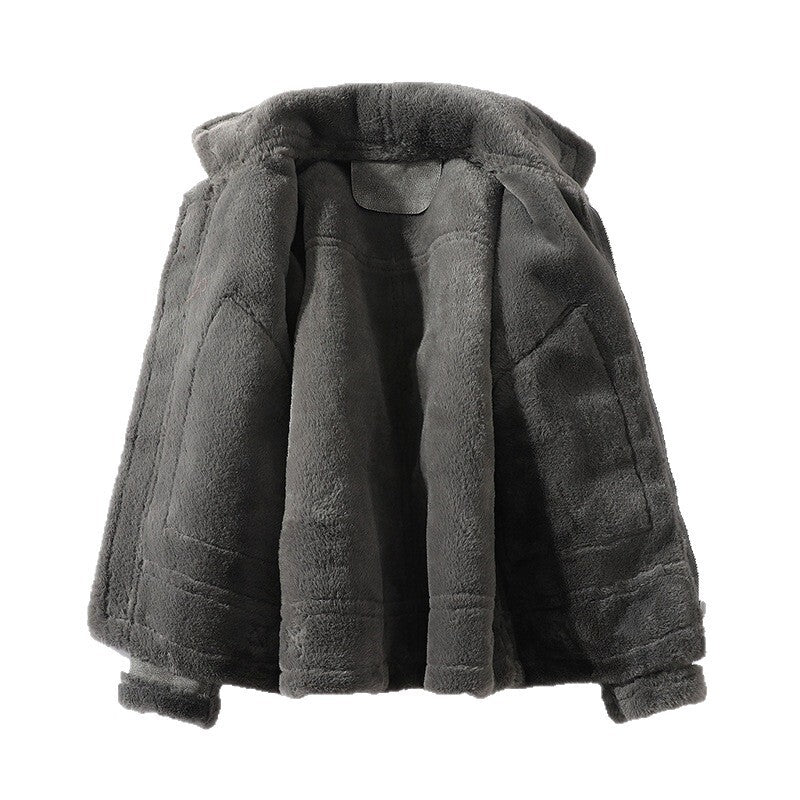 Herren Aviatorjacke mit Fellkragen