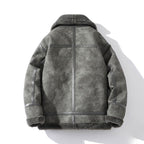 Herren Aviatorjacke mit Fellkragen