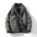 Herren Aviatorjacke mit Fellkragen