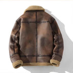 Herren Aviatorjacke mit Fellkragen