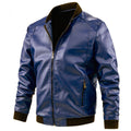 Herren Lederjacke mit Stehkragen