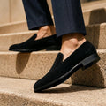 Herren Loafer zum Schlupfen aus Veloursleder