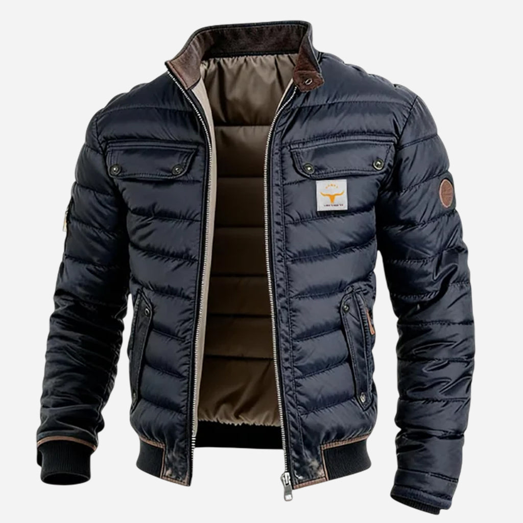 Herren Steppjacke mit Stehkragen