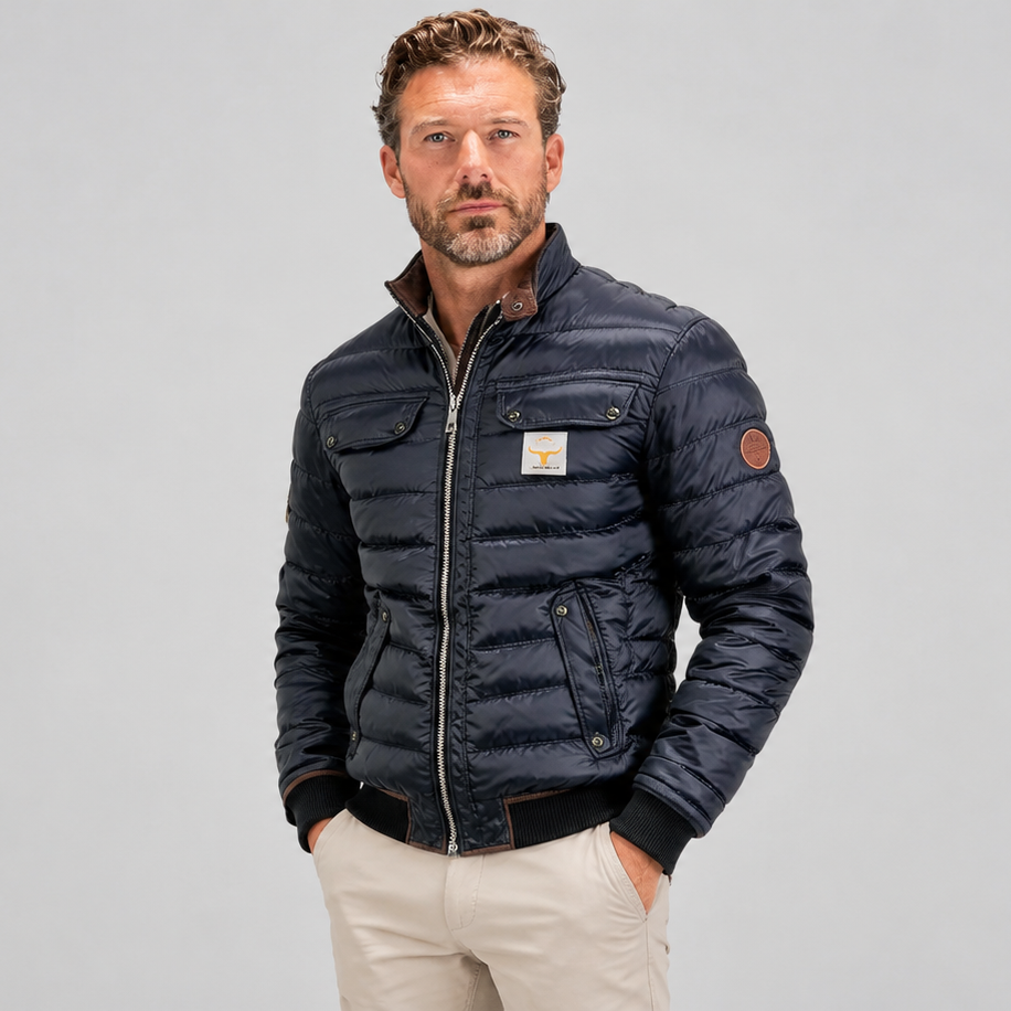 Herren Steppjacke mit Stehkragen