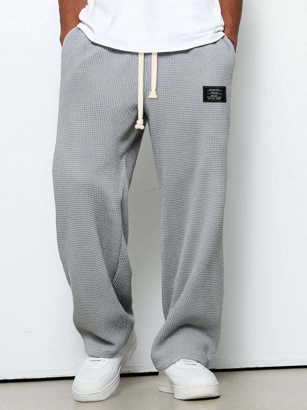 Herren weite Freizeithose mit Kordelzug