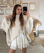 Damen Oversize Pullover weich und kuschelig
