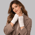 Damen fingerlose Handschuhe warm für den Winter