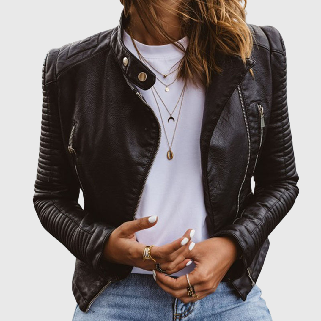 Damen Lederjacke klassisch und vielseitig